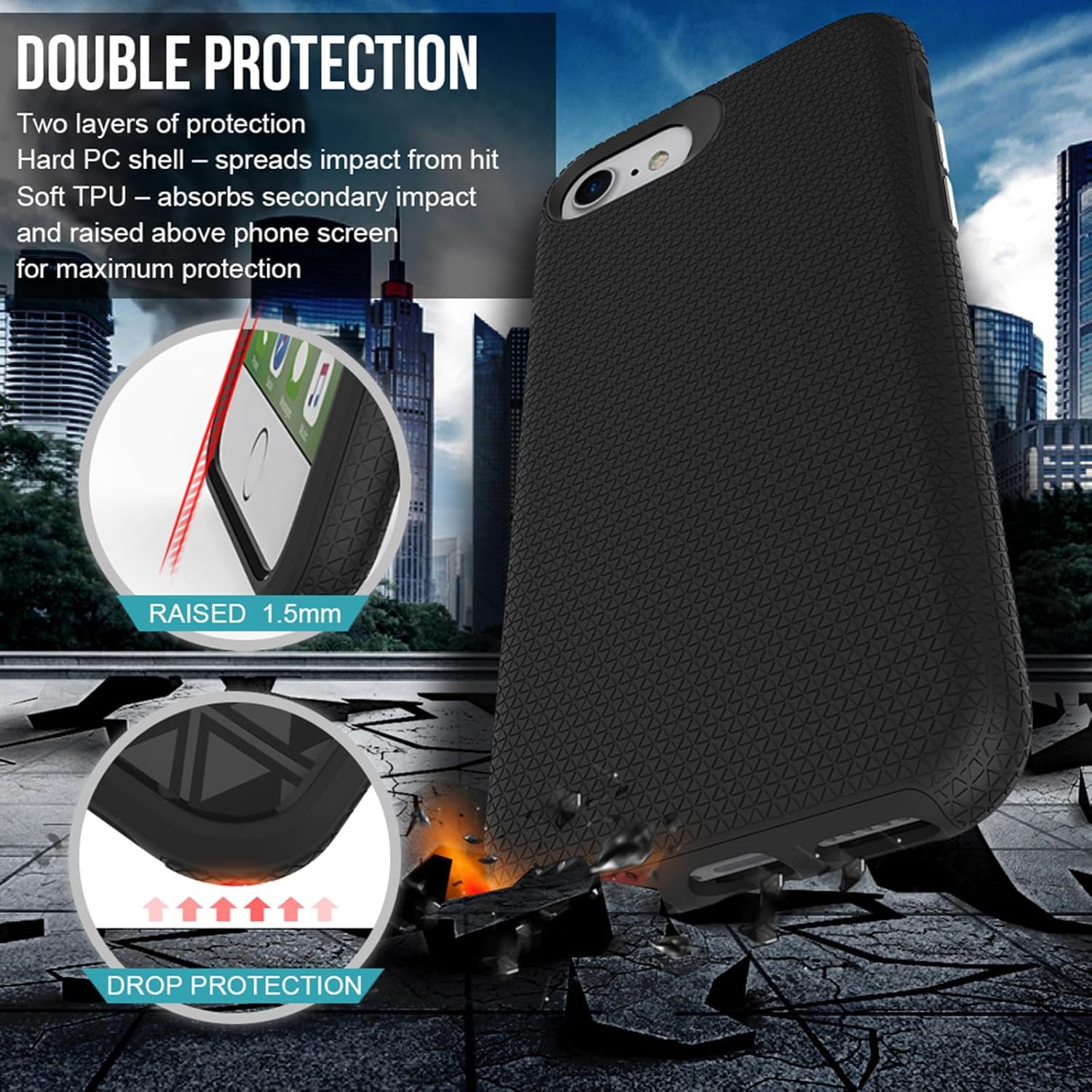 Coque rigide pour iPhone 16e Coque rigide pour iPhone 16e